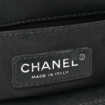 Chanel Calfskin Ombre Faded Quilted Medium Boy Flap Beige Black 6 of 10
