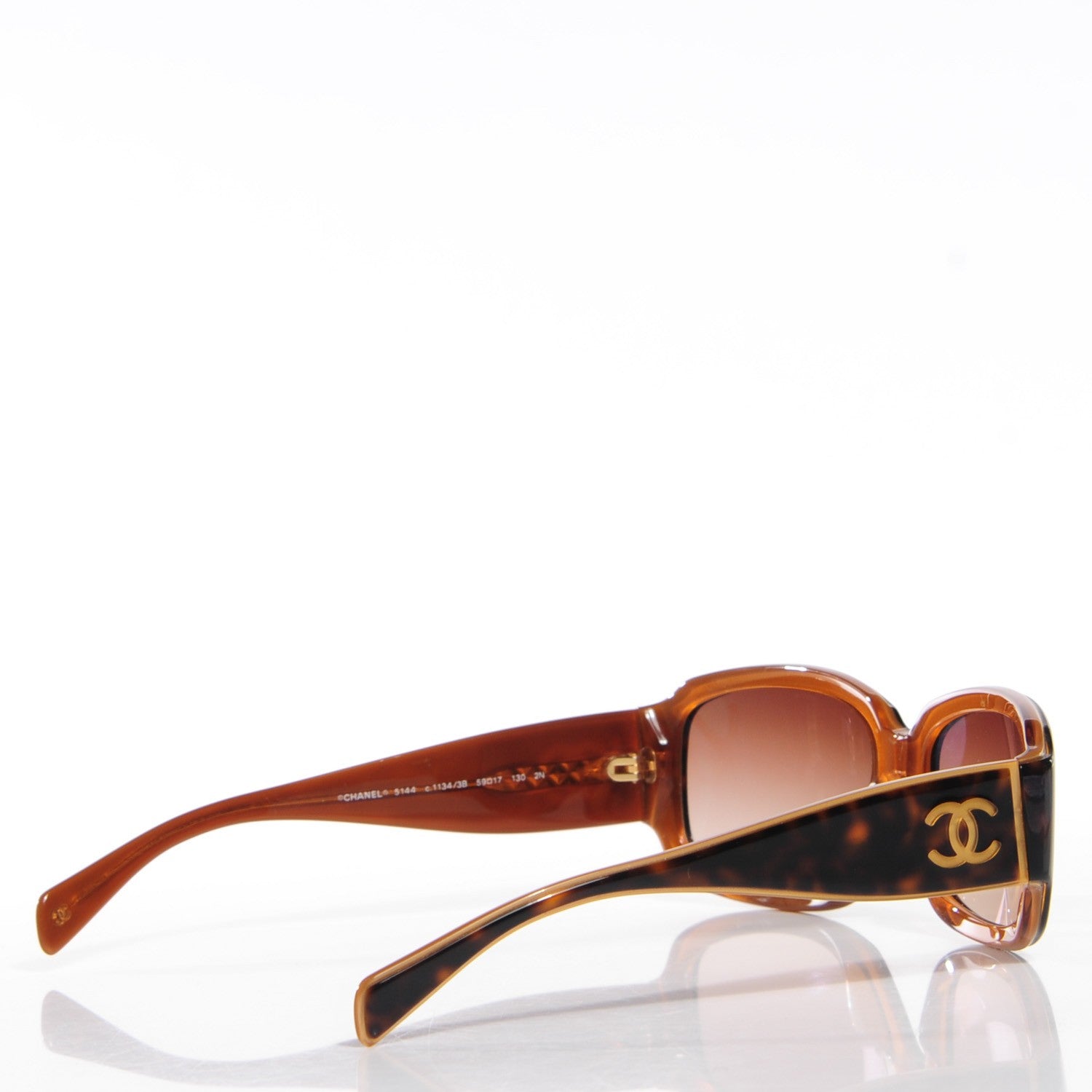 Chanel Tortoise Shell CC Sunglasses 5144 3 of 6