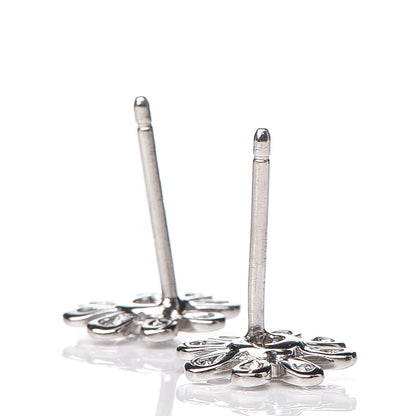 Tiffany Platinum Diamond Daisy Earrings 3 of 5
