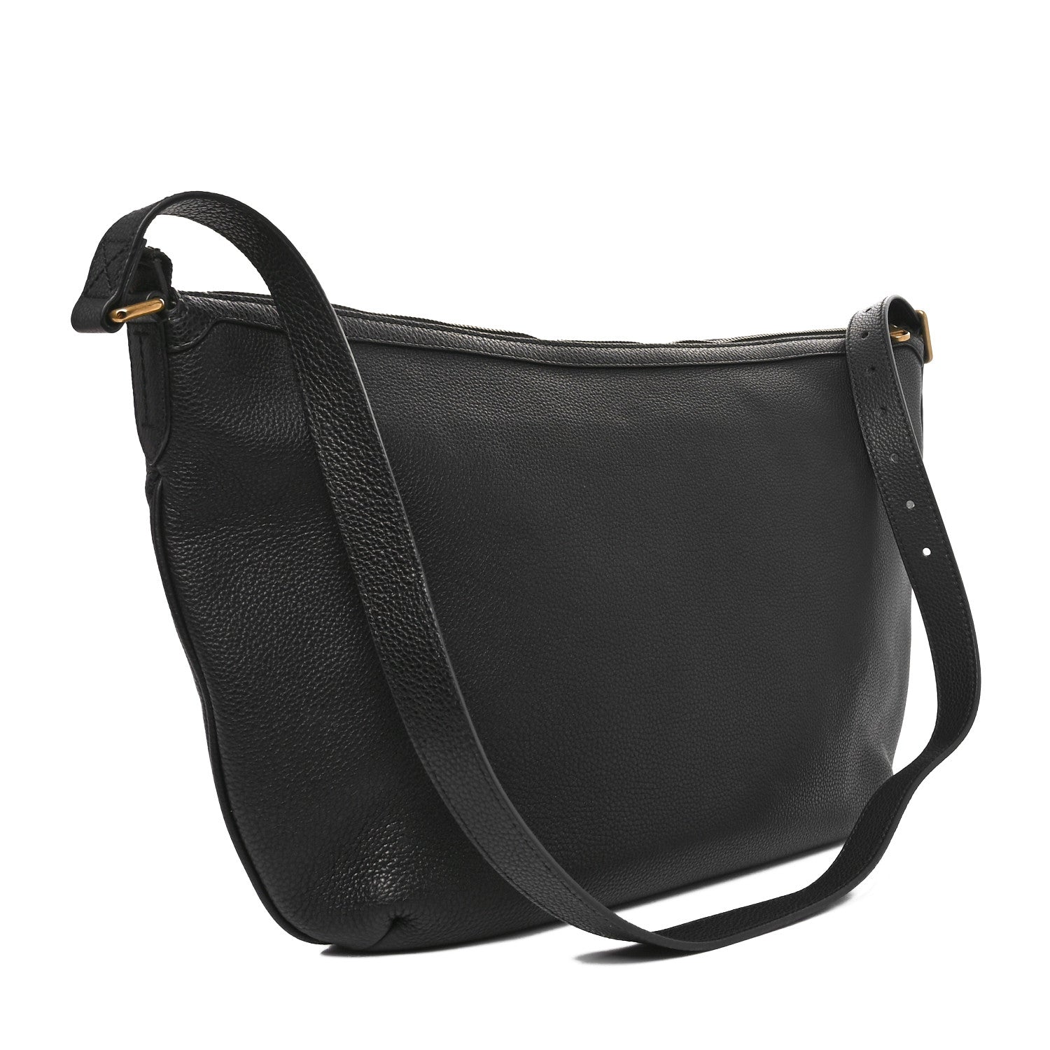 Gucci Grained Calfskin Logo Half Moon Hobo Black 3 of 10