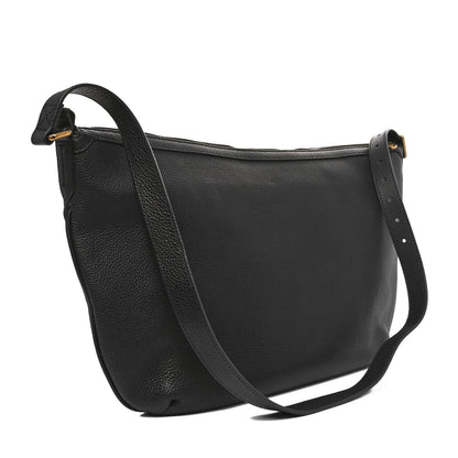 Gucci Grained Calfskin Logo Half Moon Hobo Black 3 of 10