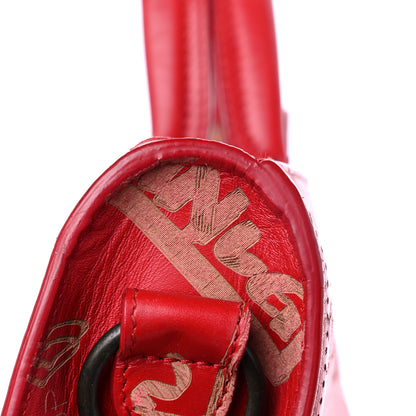 Balenciaga Calfskin Love Perforated Blackout Hardware S City Rouge Profond 18 of 18