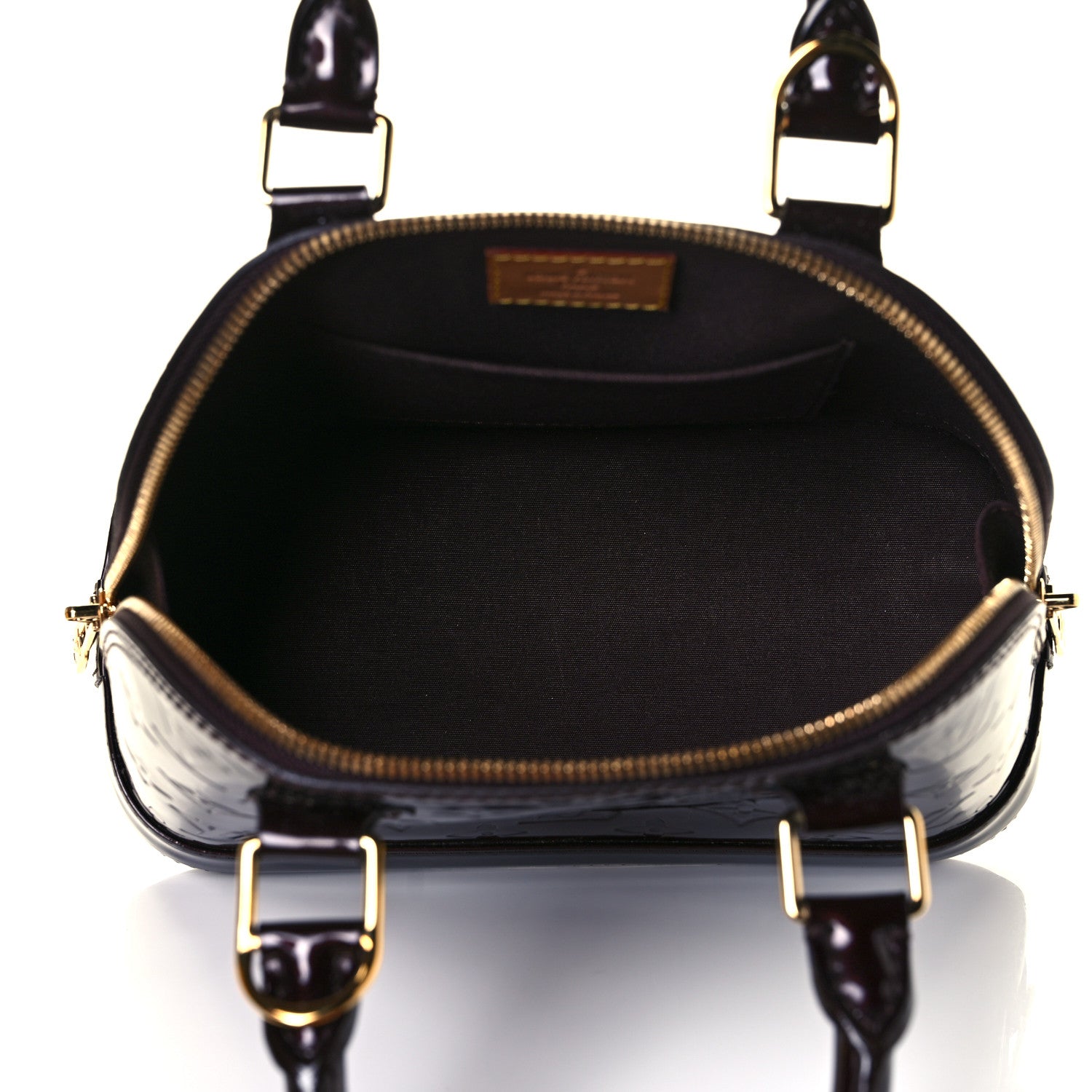 Louis Vuitton Vernis Alma BB Amarante 5 of 8