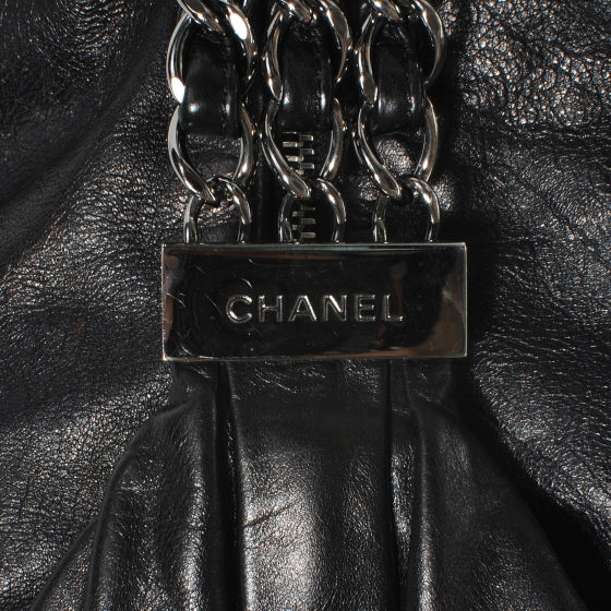 Chanel Lambskin Large Rock and Chain Hobo Black 5 of 9