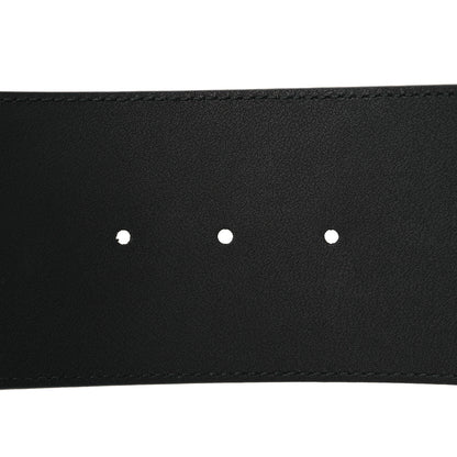 Gucci Moon Calfskin Pearl Double G 70mm Belt 90 36 Black Cream 4 of 6