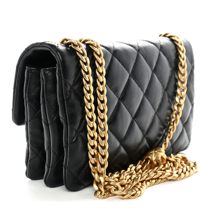 Chanel Lambskin Quilted Small Pillow Crush Flap Black 3 of 11