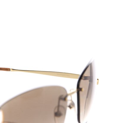 Louis Vuitton Lily Sunglasses Z0371U Brown Glitter 5 of 9