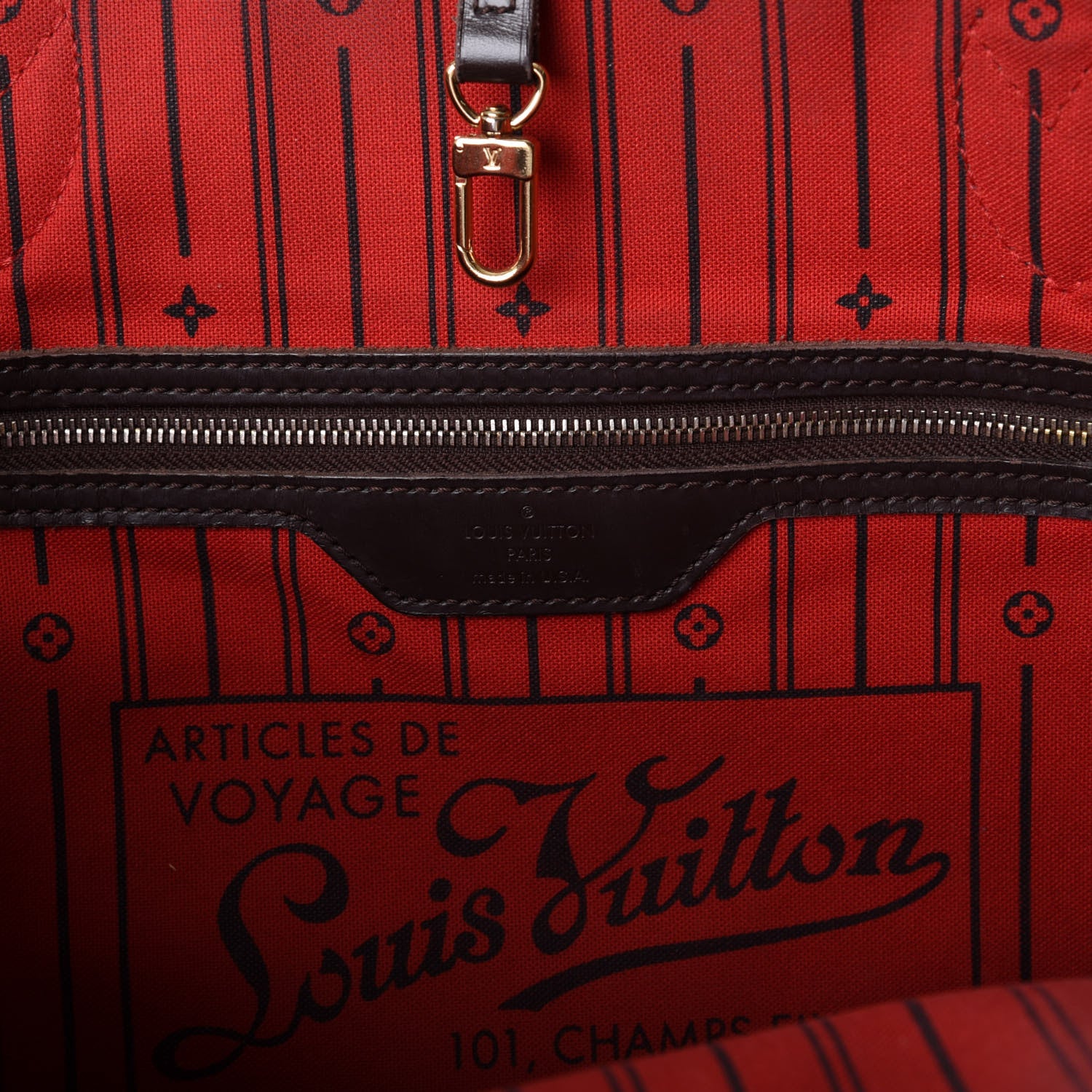 Louis Vuitton Damier Ebene Neverfull MM 11 of 14