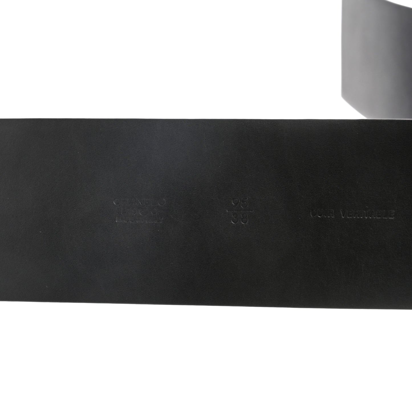 Lambskin Chain Square Buckle Belt 95 38 Black
