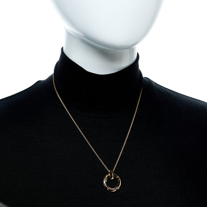Tiffany 18K Yellow Gold T T1 Circle Pendant Necklace 2 of 8