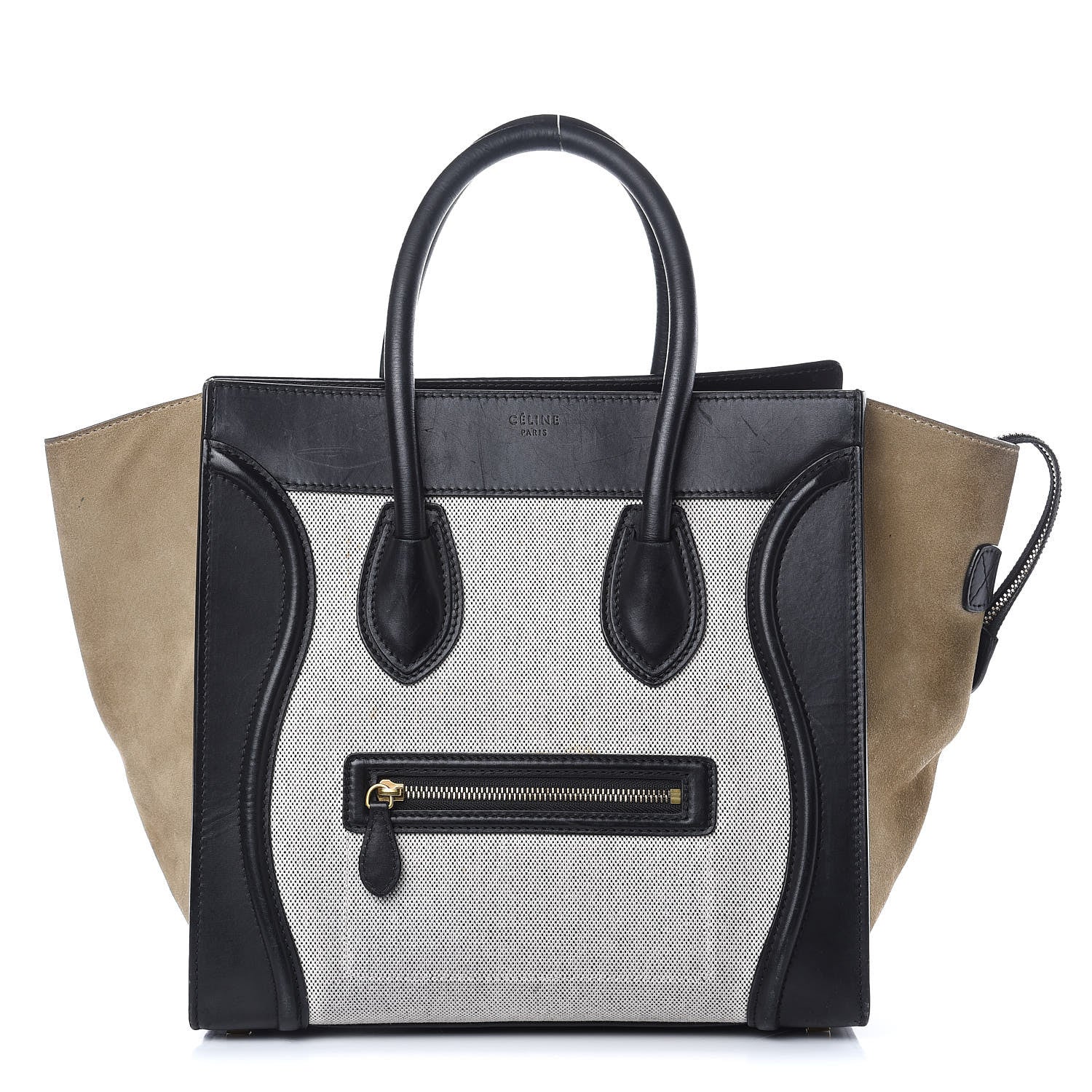Celine Canvas Smooth Calfskin Suede Mini Tri-Color Luggage 1 of 20