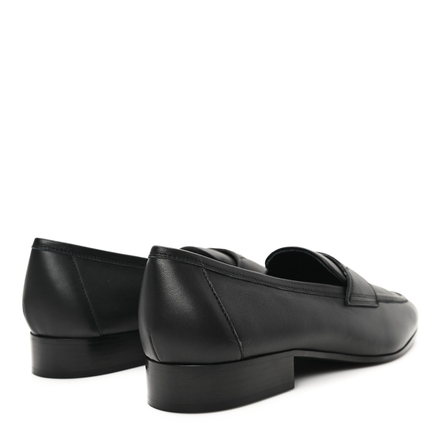 Chanel Lambskin Mens Stitched CC Loafers 42 Black 5 of 10