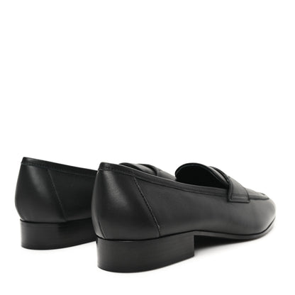 Chanel Lambskin Mens Stitched CC Loafers 42 Black 5 of 10