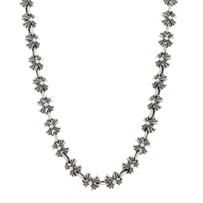 Chrome Hearts Sterling Silver Maltese Cross Link Necklace 1 of 5