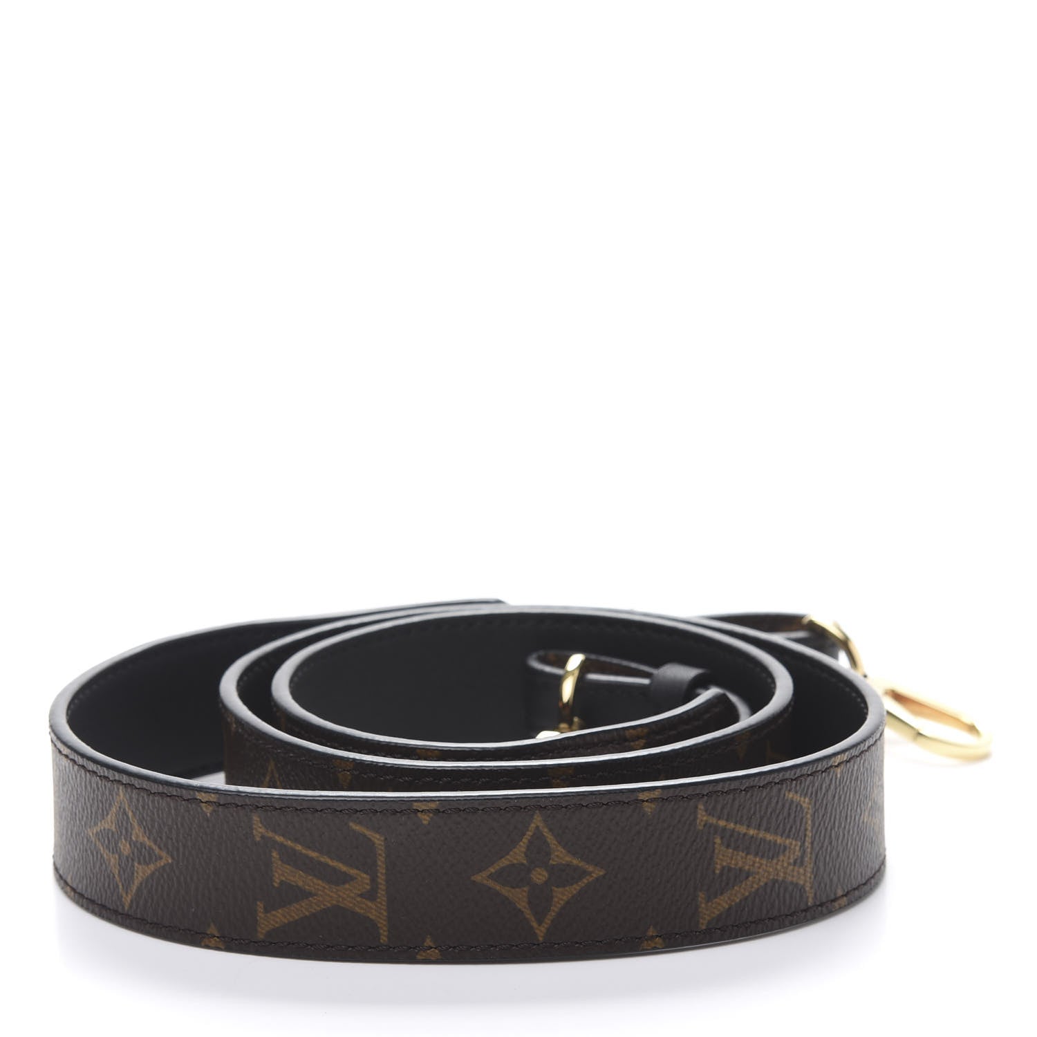 Louis Vuitton Monogram Bandouliere Shoulder Strap XL Black 2 of 6