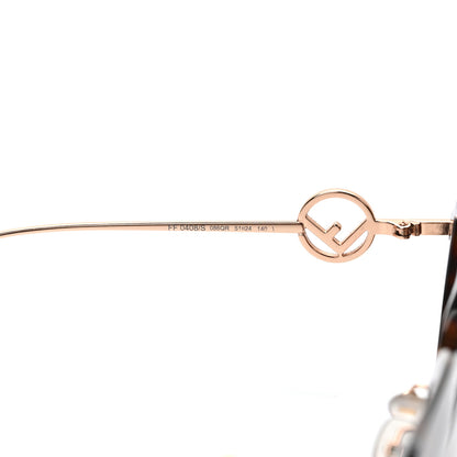 Fendi Acetate Metal F is Fendi FF Square Cat Eye Sunglasses FF 0408/S Havana 6 of 6