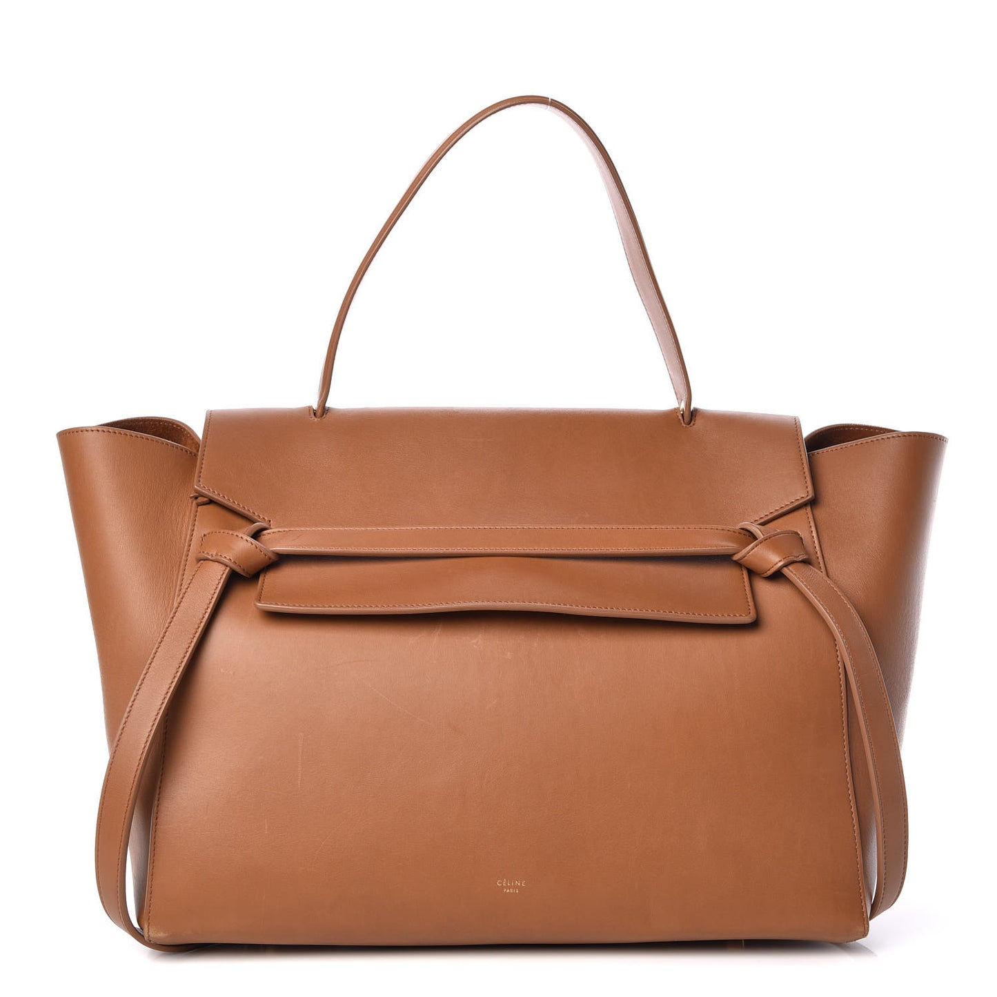 Natural Calfskin Large Belt Bag Tan