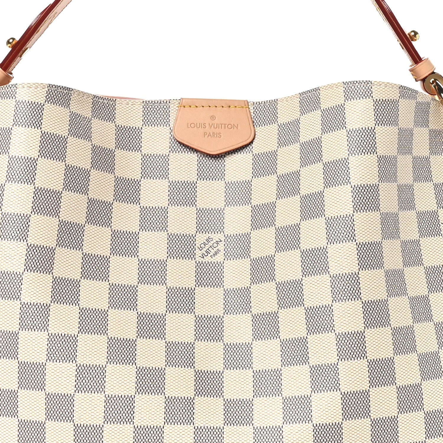 Louis Vuitton Damier Azur Graceful MM Rose Ballerine 7 of 9