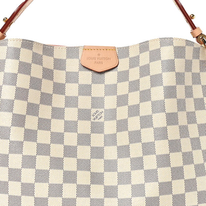 Louis Vuitton Damier Azur Graceful MM Rose Ballerine 7 of 9