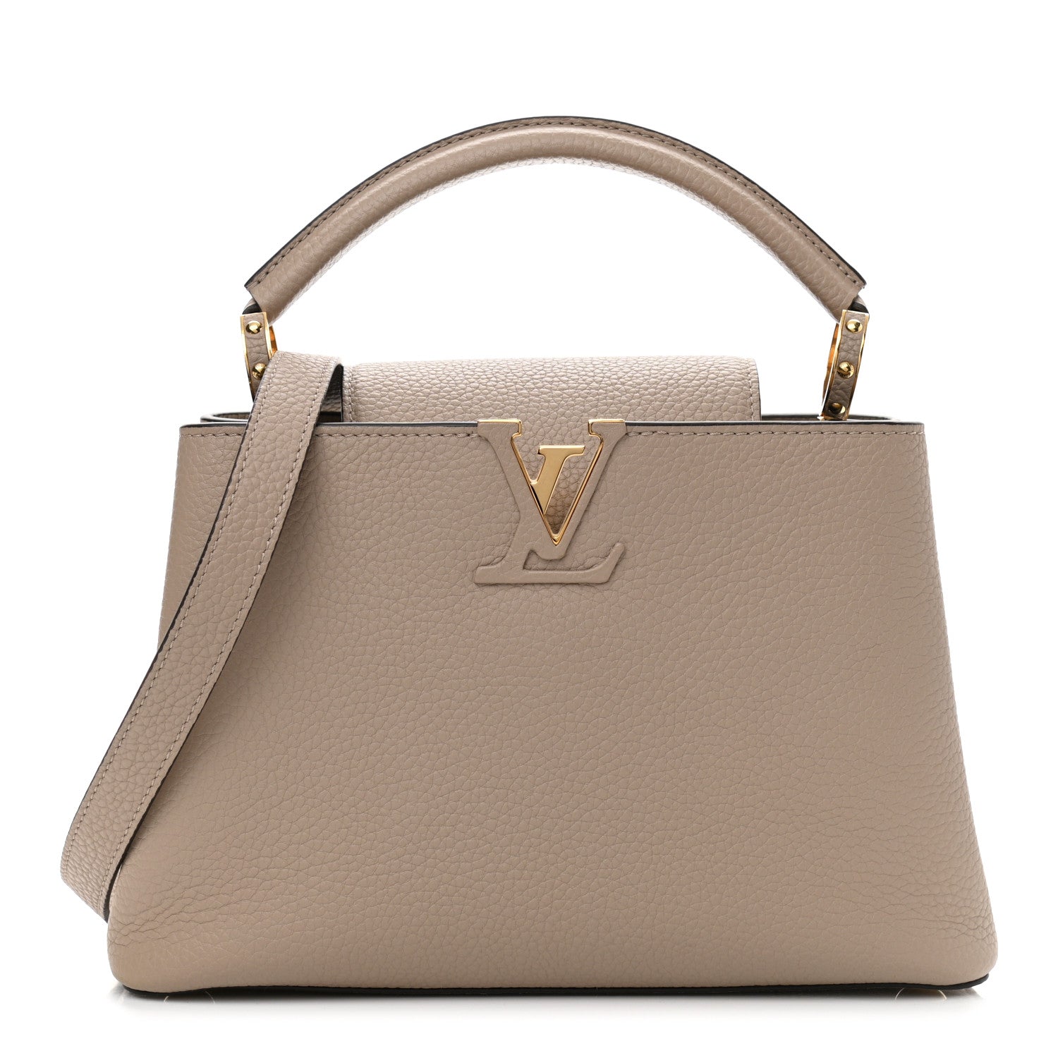 Louis Vuitton Taurillon Capucines BB Galet 1 of 9