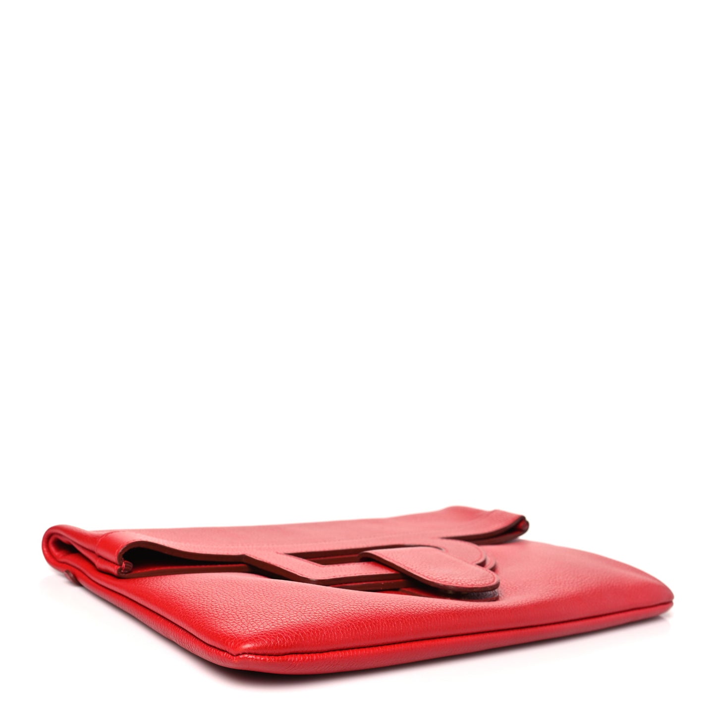 Grained Calfskin PM Ancre Clutch Rouge