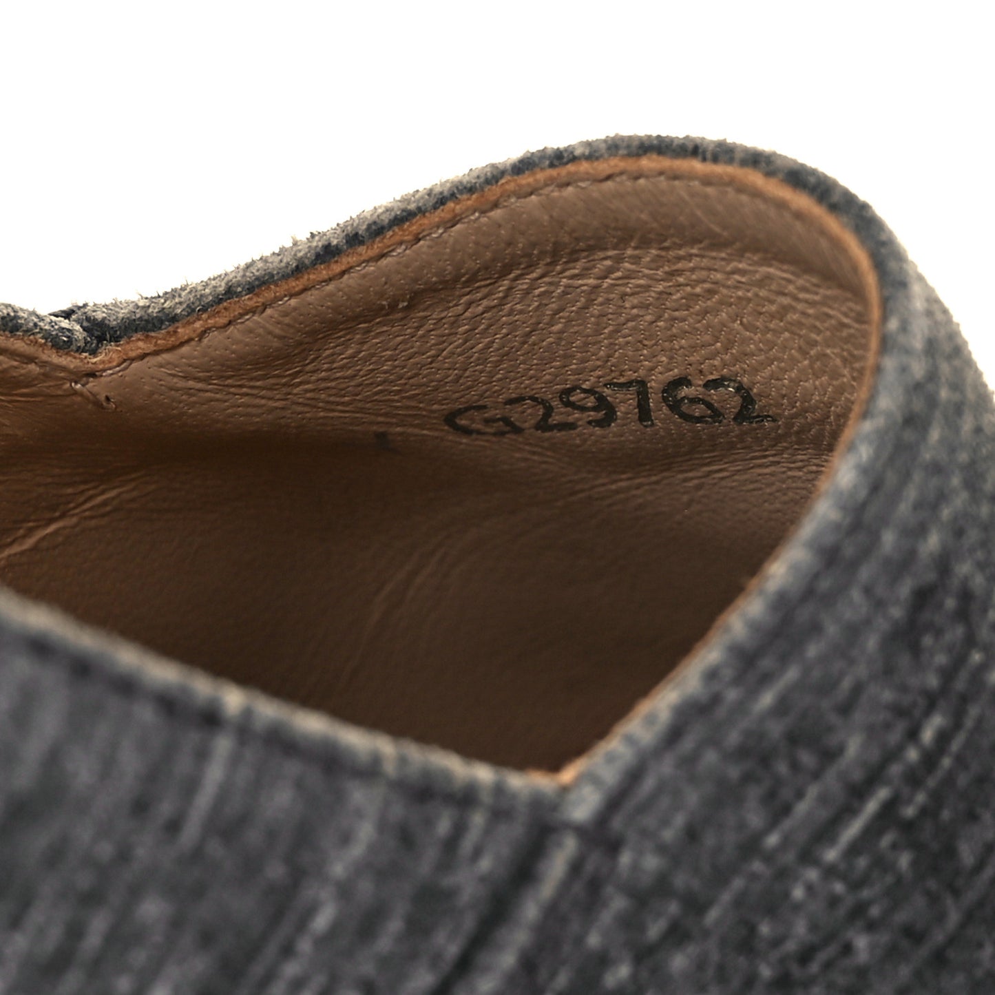 Striated Suede Espadrilles 40 Dark Grey