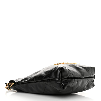 Chanel Shiny Calfskin Quilted Mini Chanel 22 Black 4 of 11