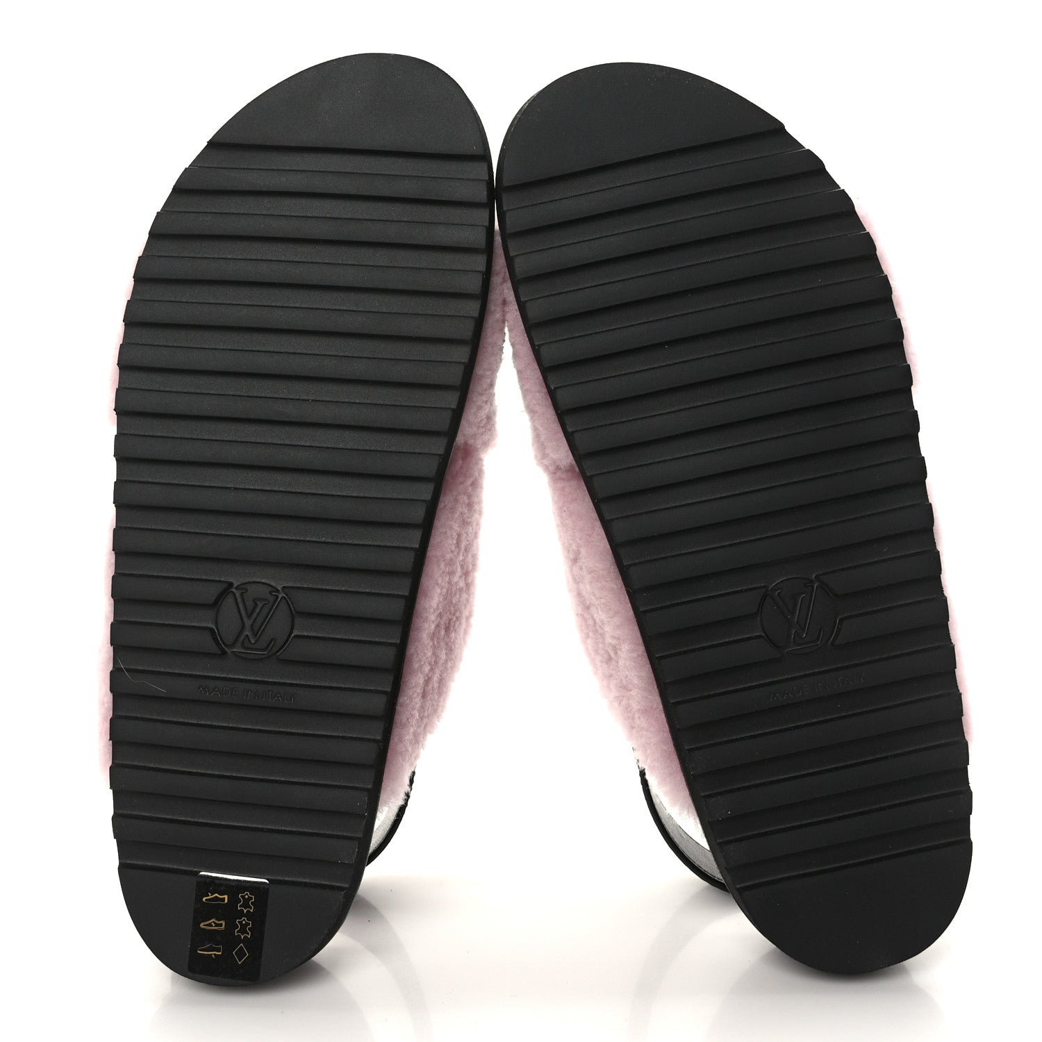 Louis Vuitton Shearling Calfskin Paseo Flat Comfort Sandal 41 Pink 5 of 8
