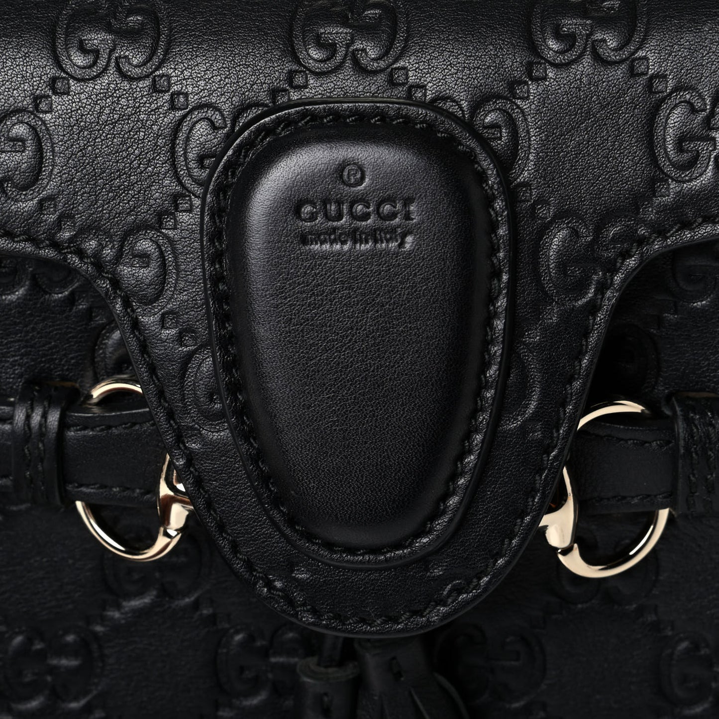 Guccissima Small Emily Chain Shoulder Bag Black