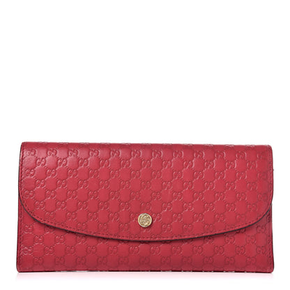 Gucci Microguccissima Interlocking G Continental Wallet Red 1 of 17