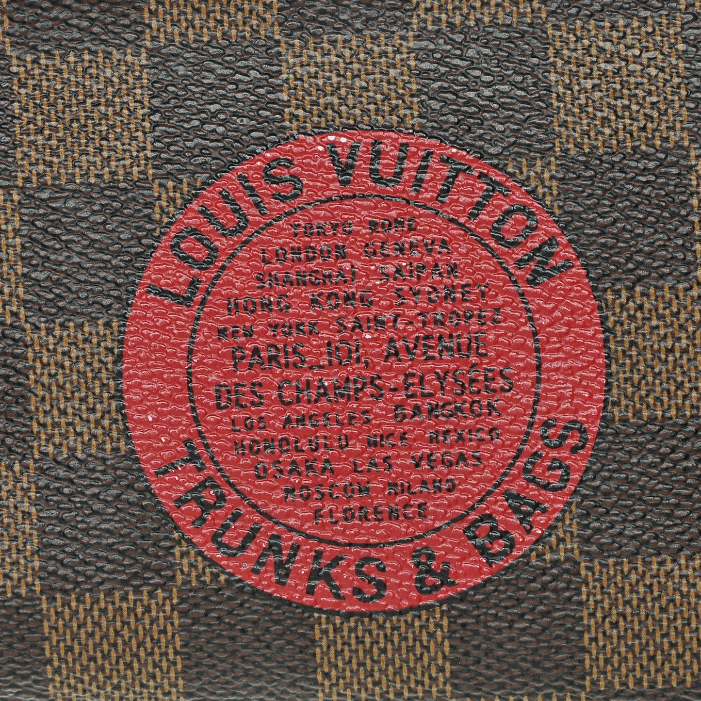 Damier Ebene Complice Trunks and Bags Wallet Red