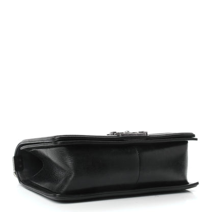 Chanel Calfskin Double Stitch Medium Boy Flap Black 4 of 10
