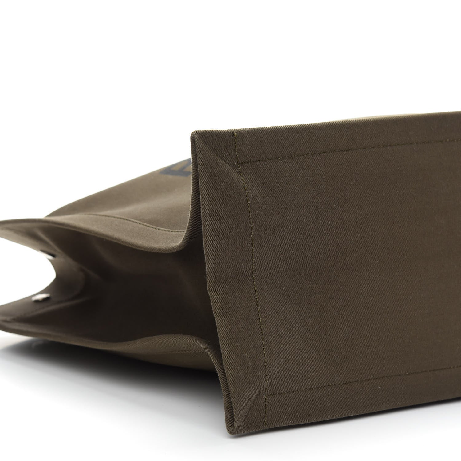 Saint Laurent Linen Calfskin Rive Gauche Tote Khaki 7 of 8