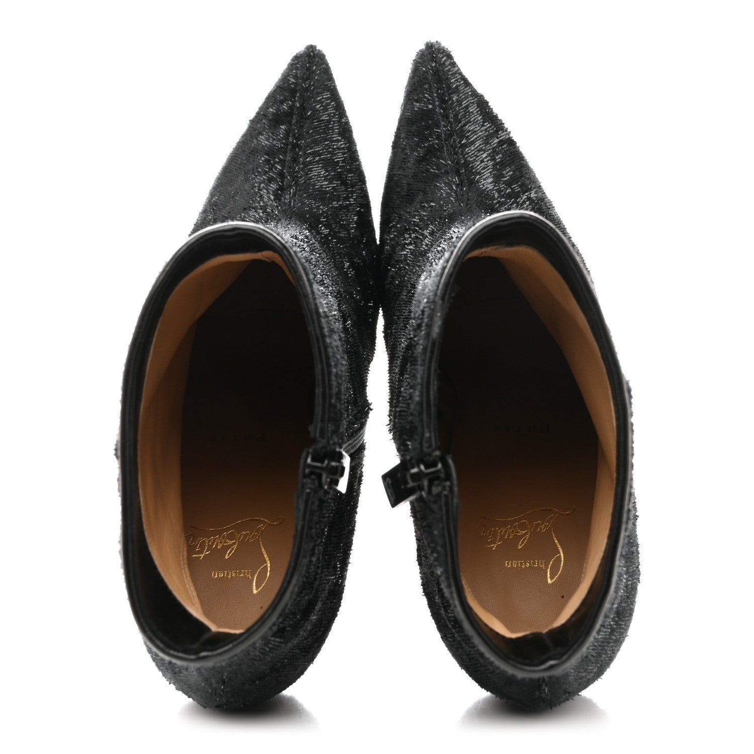 Christian Louboutin Velvet Papillon So Kate Booty 100 Ankle Boots 38.5 2 of 8