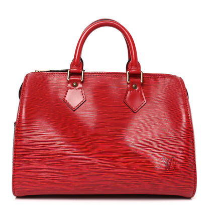 Louis Vuitton Epi Speedy 25 Castillan Red 1 of 10