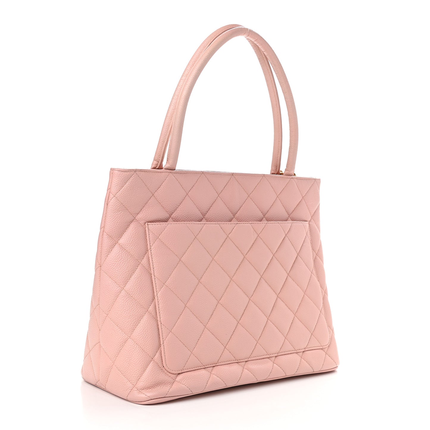 Caviar Quilted Medallion Tote Light Pink