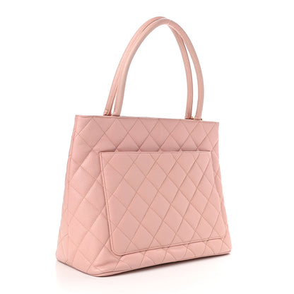 Chanel Caviar Quilted Medallion Tote Light Pink 2 of 11
