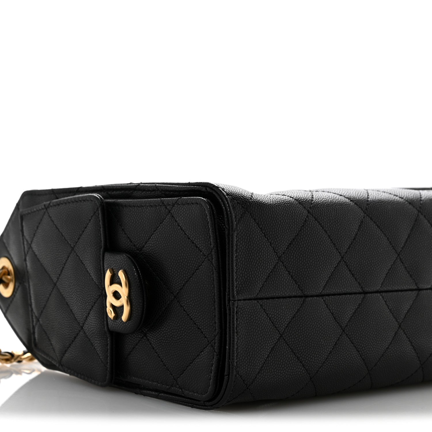 Chanel Caviar Quilted Mini Chanel 25 Handbag Black 9 of 11