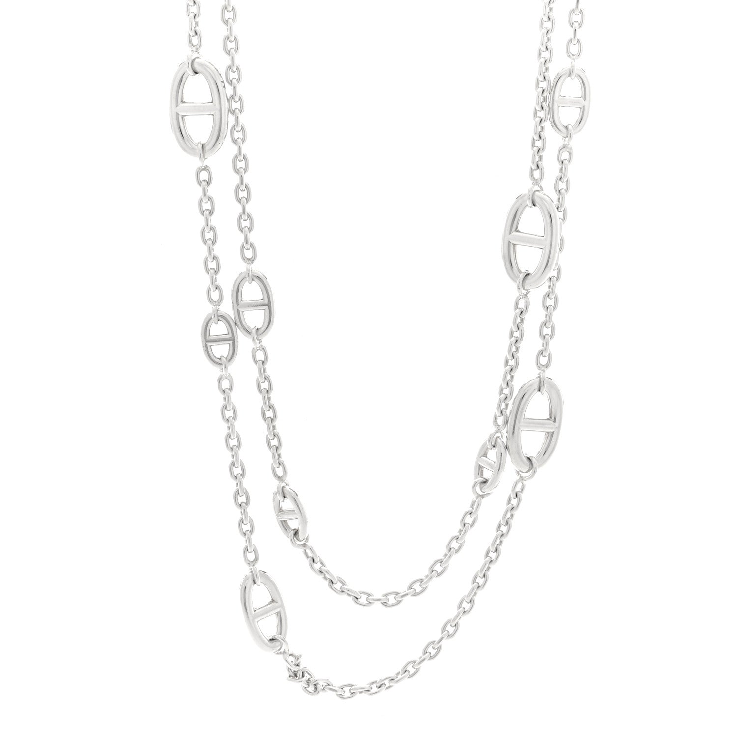 Hermes Sterling Silver Farandole Necklace 120 1 of 9