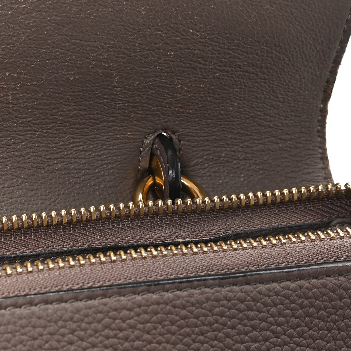 Grained Calfskin Mini Belt Bag Light Taupe