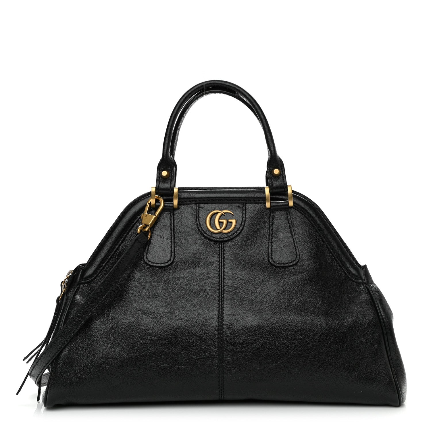 Gucci Calfskin Medium Re(Belle) Top Handle Bag Black 1 of 11
