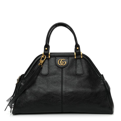 Gucci Calfskin Medium Re(Belle) Top Handle Bag Black 1 of 11