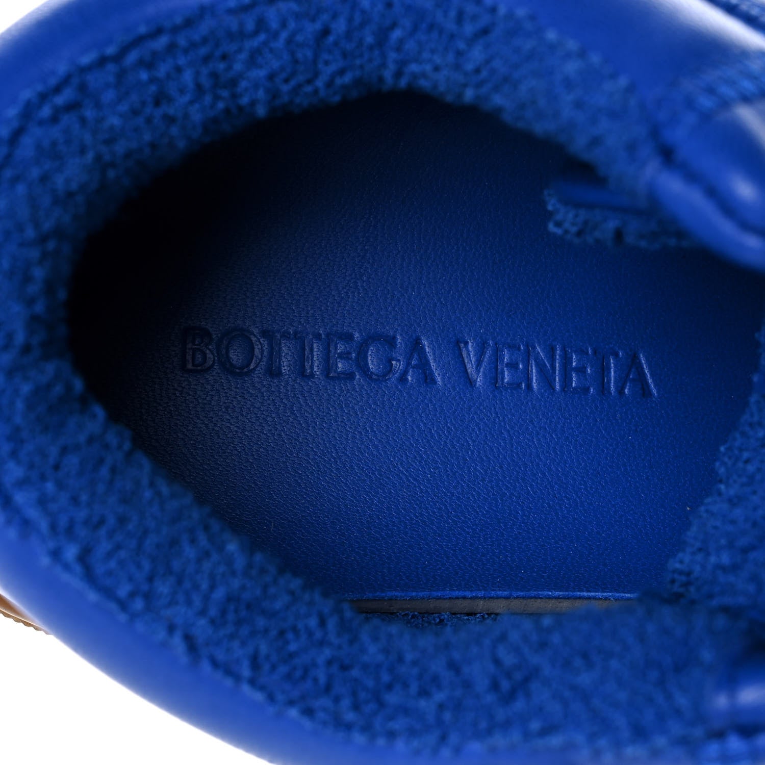 Bottega Veneta Nappa Terry-Lined Low Top Sneakers 38 Cobalt 6 of 7