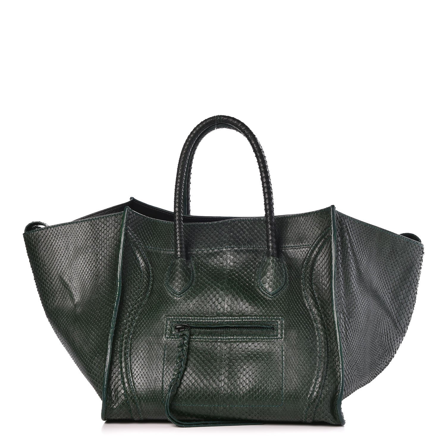 Celine Python Medium Phantom Luggage Emerald 1 of 7