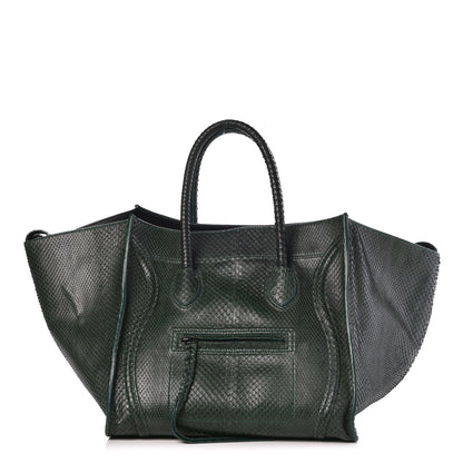 Celine Python Medium Phantom Luggage Emerald 1 of 7