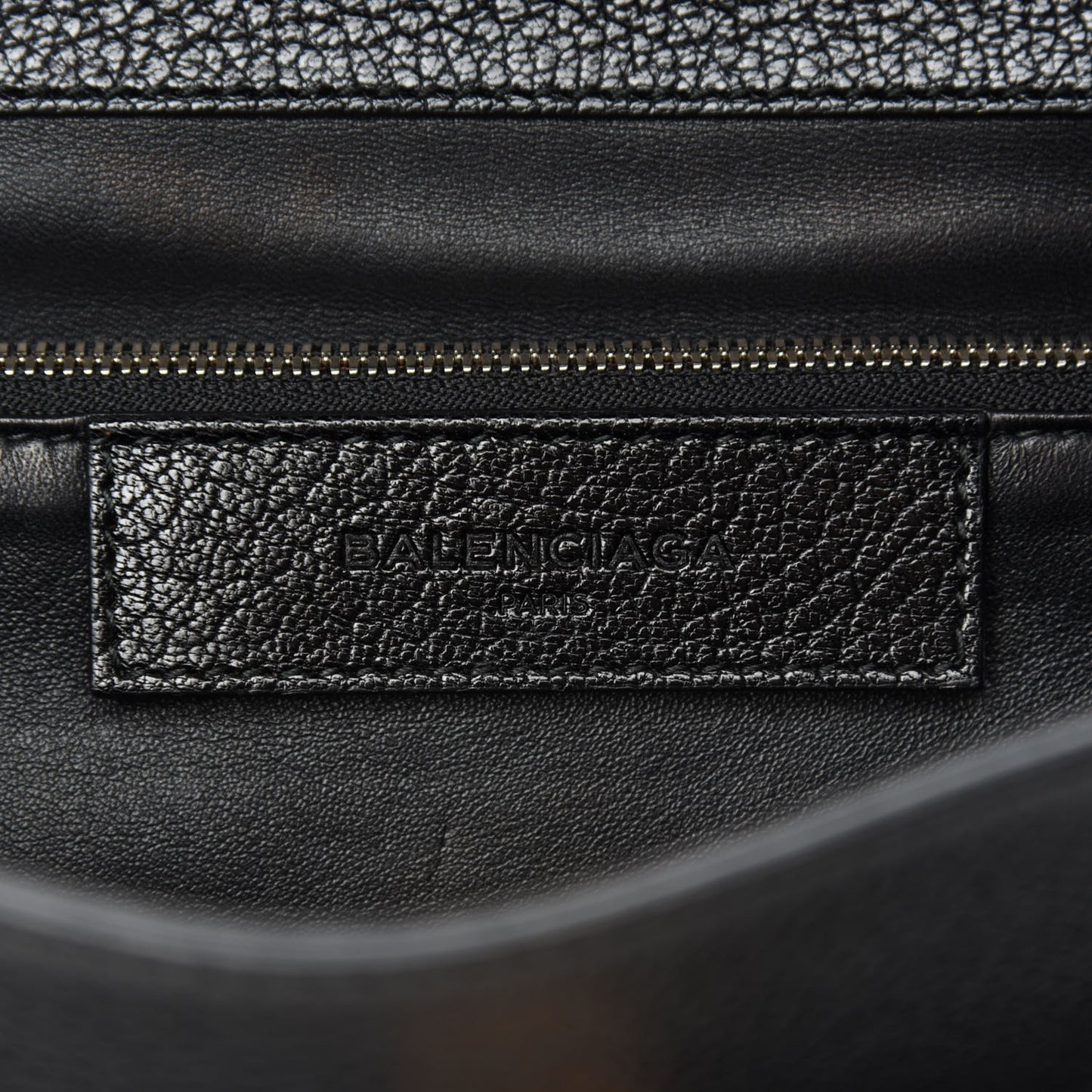 Calfskin Ostrich Trimmed Le Dix Cartable S Bag Black
