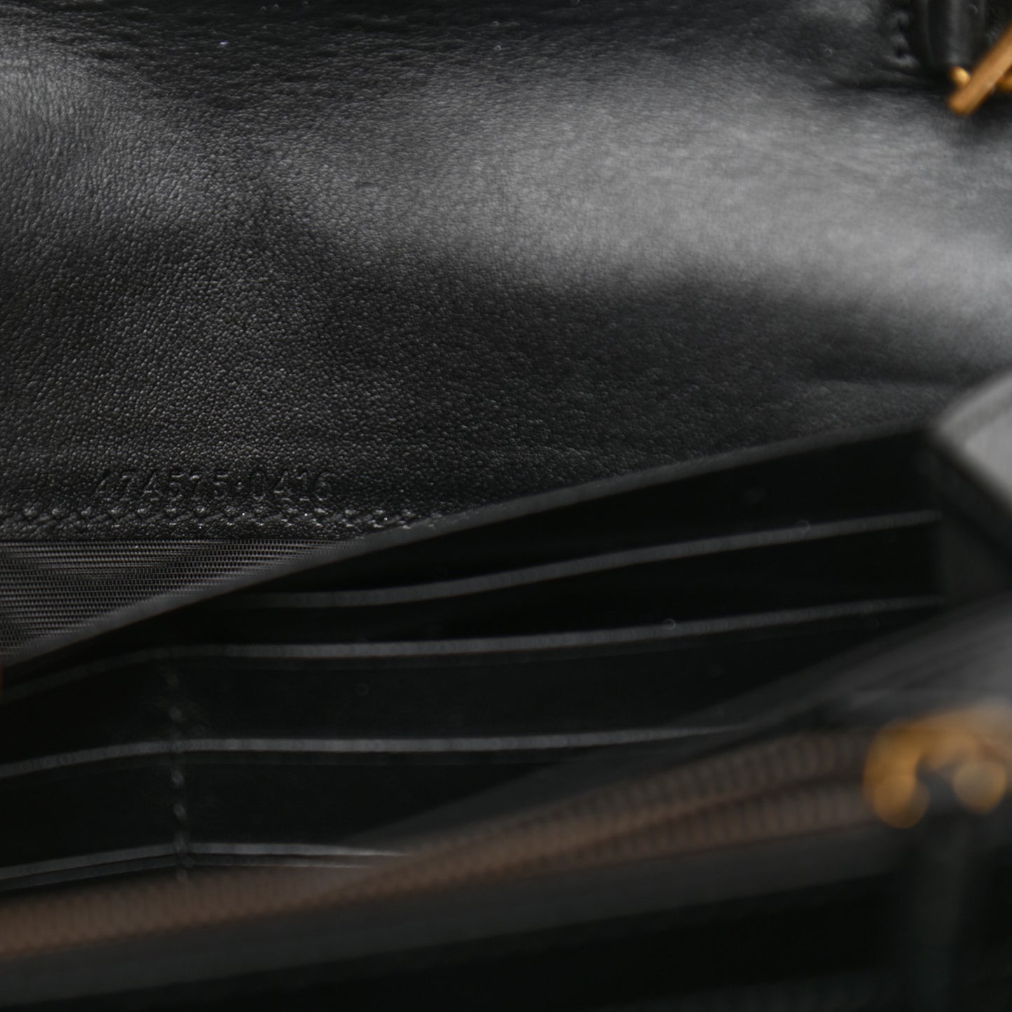 Calfskin Matelasse GG Marmont Chain Wallet Black