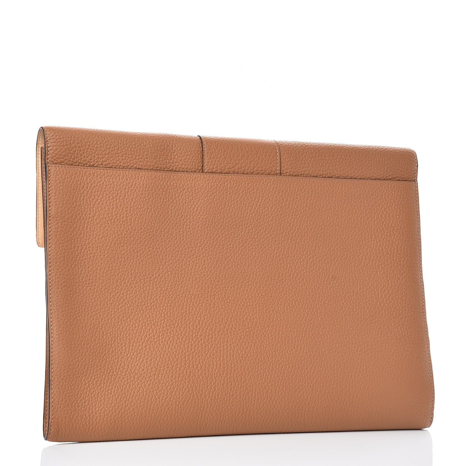 Delvaux Taurillon Crispe Presse A4 Pouch Vegetal 3 of 6