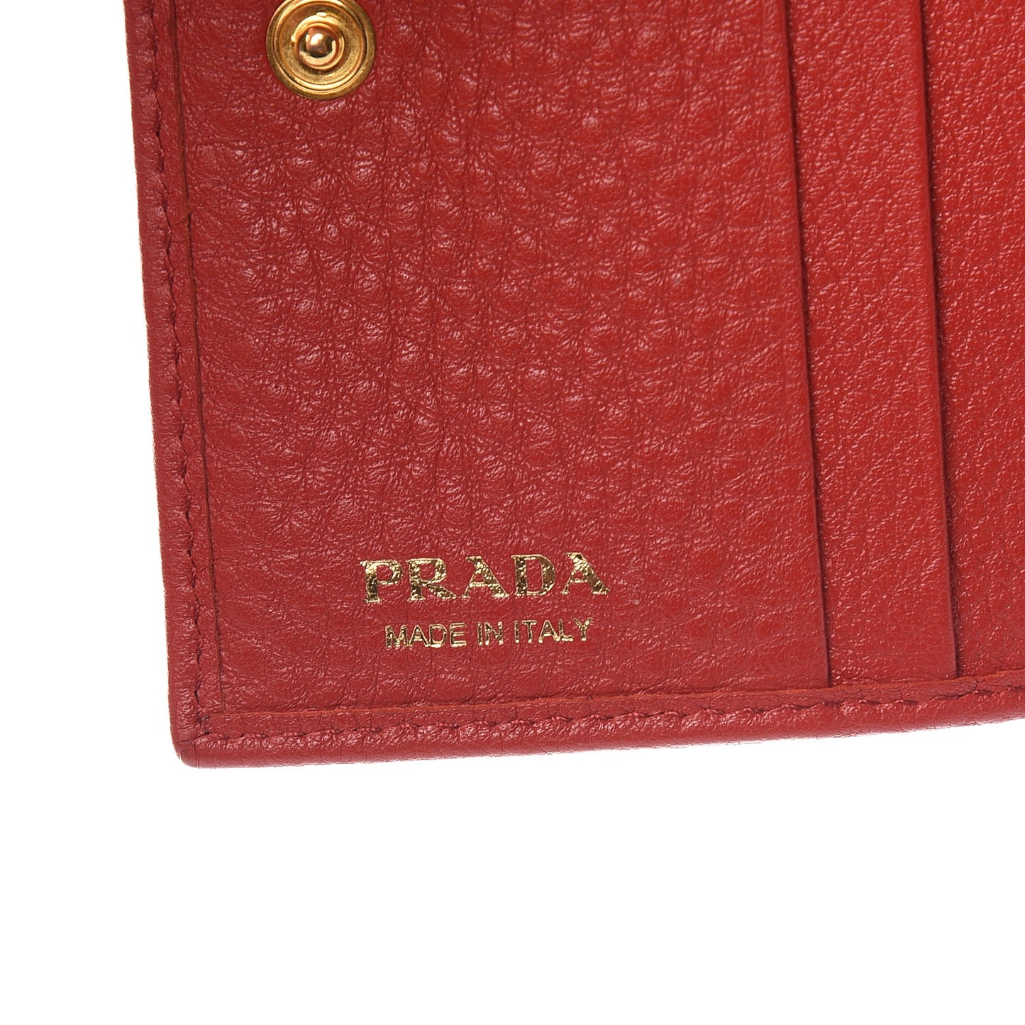 Vitello Grain Bi-Fold Wallet Fuoco