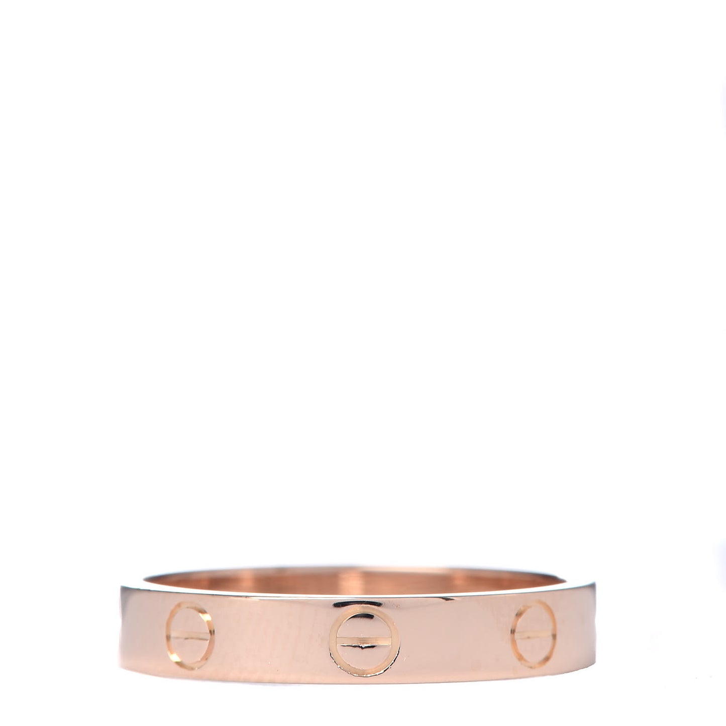 18K Pink Gold 3.5mm LOVE Wedding Band Ring 56 7.5